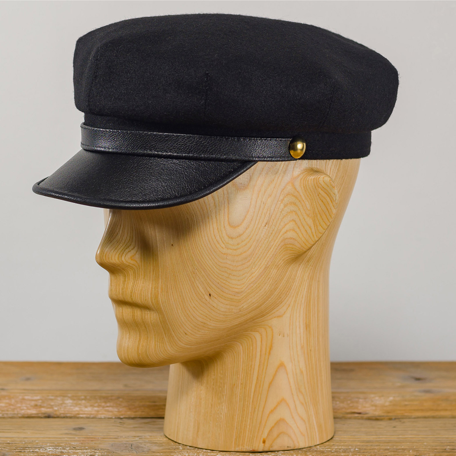Moto Vintage Biker Cap made with high quality wool and